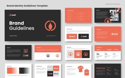 Brand guidelines presentation layout template