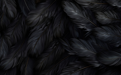 Donkere veren patroon_zwarte veren patroon_zwarte veren art
