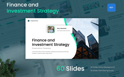 Keynote-mall för finans och investeringsstrategi