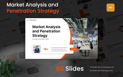 Modelo de Análise de Mercado e Estratégia de Penetração do Google Slides