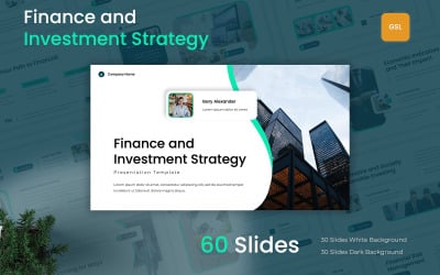 Modelo de Apresentações Google de Estratégia de Finanças e Investimentos
