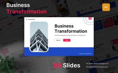 Modelo de Apresentações Google de Transformação Empresarial