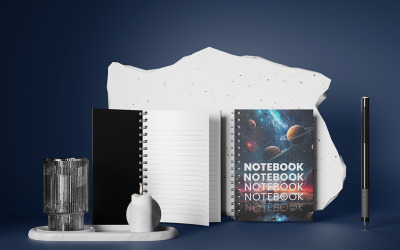 Notebook Mockup PSD Template Vol 03