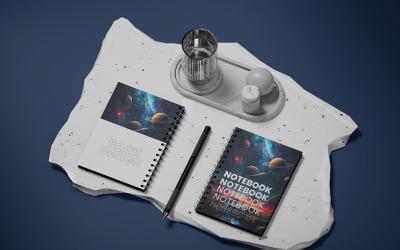 Notebook Mockup PSD Template Vol 05