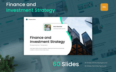 Plantilla de diapositivas de Google sobre estrategia de finanzas e inversiones
