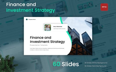 Шаблон PowerPoint «Финансовая и инвестиционная стратегия»