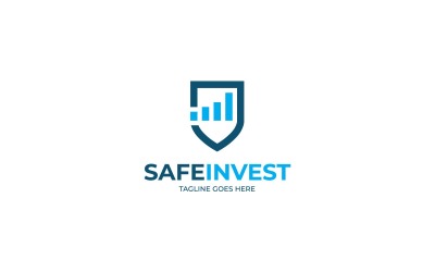 Shield Statistic Chart Logo Mall Design
