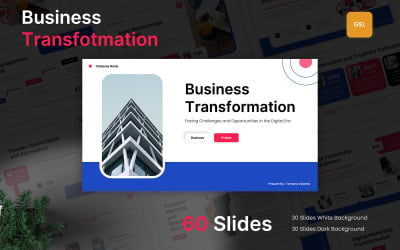 Szablon Prezentacji Google dotyczący transformacji biznesowej
