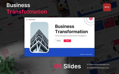 Szablon programu PowerPoint dotyczący transformacji biznesowej