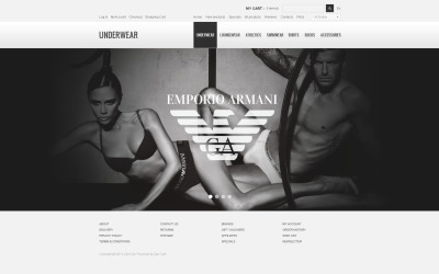 Siyah &amp;amp; Beyaz ZenCart Şablonu