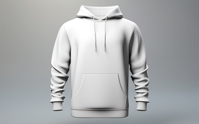 Maqueta de sudadera con capucha en blanco colgante_sudadera con capucha blanca colgante