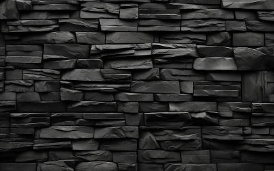 Mur en pierre grise_motif de mur en pierre noire_motif de mur en pierre foncée_mur en pierre foncée