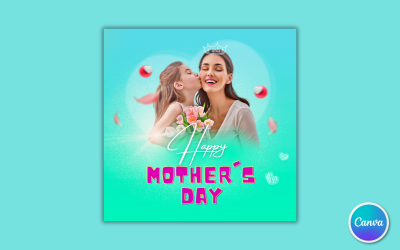 Anyák napja közösségi média sablon 02 – Canva formátumban szerkeszthető