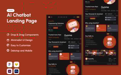 Assistify - AI 聊天机器人登陆页面 V1