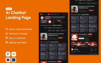 Assistify - Página inicial do AI Chatbot V2