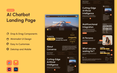 Conversa - Pagina di destinazione Chatbot AI V2