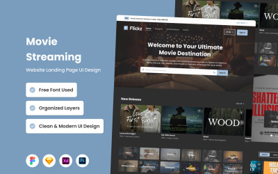 Flickz – Movie Streaming nyitóoldal V1