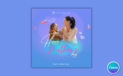 Mothers Day Social Media Template 15 - Editable in Canva