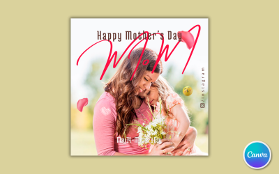 Mothers Day Social Media Template 18 - Editable in Canva