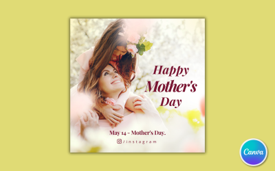 Mothers Day Social Media Template 20 - Editable in Canva