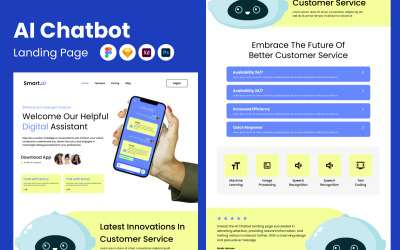 Smart - Pagina di destinazione Chatbot AI V1