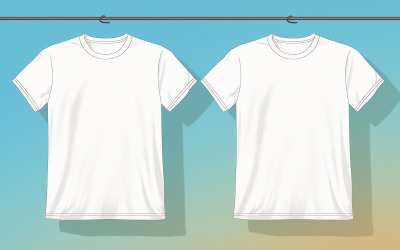 T-shirt bianca appesa design_t-shirt vuota
