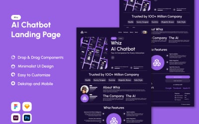 Whiz - AI Chatbot Landing Page V1