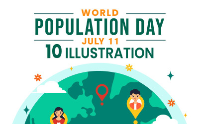 10 Иллюстрация Всемирного дня народонаселения