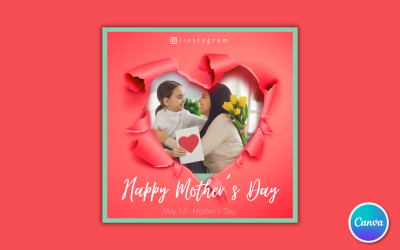 Mothers Day Social Media Template 29 - Editable in Canva