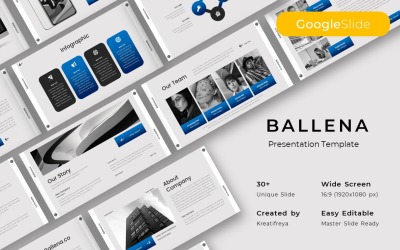 Ballena – biznesowy szablon slajdów Google