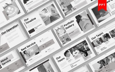 Etik - PowerPoint-mall för företag