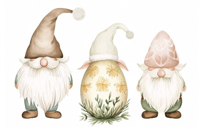 Coelhinho da Páscoa desenhado à mão estilo aquarela feliz e ovo 210