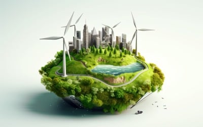 Windmill Green Energy Sustainable Industry 2