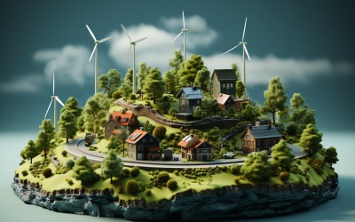 Kus země Zelená energie Udržitelný průmysl 94