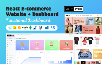 Light Store | Reactjs and Nextjs Ecommerce Website With Fully Functional Admin Panel Template