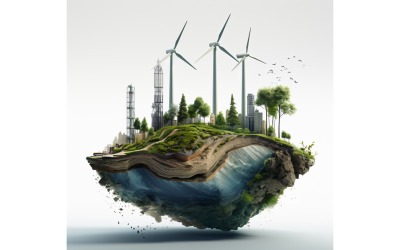 Moinho Eólico Energia Verde Indústria Sustentável 66
