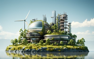 Stuk grond Groene Energie Duurzame Industrie 98