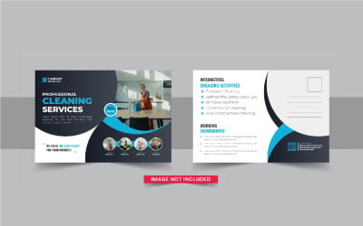 Cleaning service postcard or Cleaning service eddm postcard design template