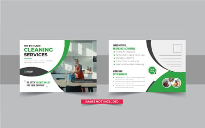 Cleaning service postcard or Cleaning service eddm postcard layout