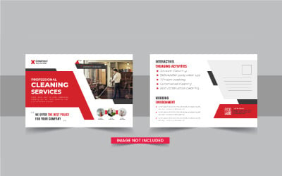 Cleaning service postcard or Cleaning service eddm postcard template design