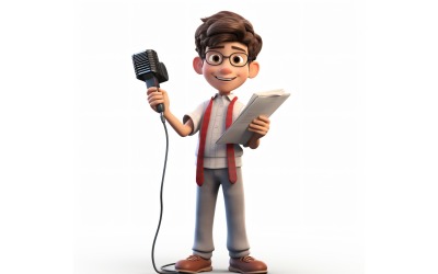 3D pixar Character Child Boy with relevant environment 12