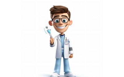 3D pixar Karakter Child Boy megfelelő környezettel 8