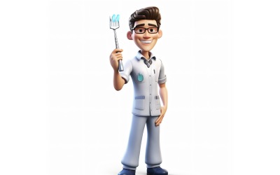 Personnage Pixar Enfant Garçon avec environnement pertinent 10 modèle 3D