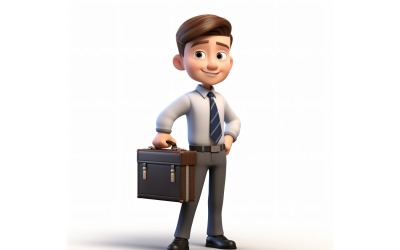Personnage Pixar Enfant Garçon avec environnement pertinent 42 modèle 3D