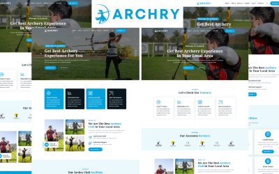 Archry - Modello HTML5 del club di tiro con l&amp;#39;arco