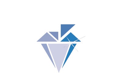 Diamante - modelo de logotipo criativo