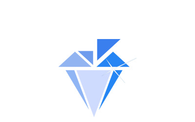 Diamante - Plantilla de logotipo creativo
