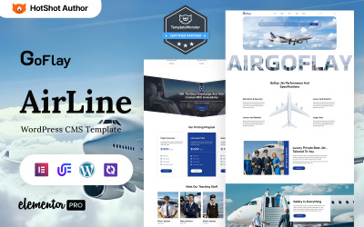 Goflay - Bilety lotnicze Uniwersalny motyw WordPress Elementor