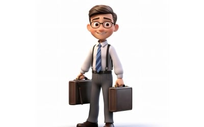 3D pixar Character Child Boy megfelelő környezettel 101