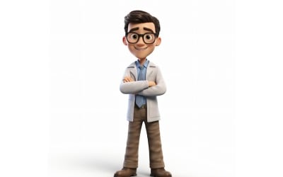 3D pixar Character Child Boy with relevant environment 59